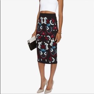 ALC silk printed skirt